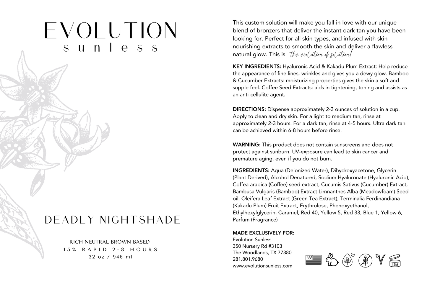 Deadly Nightshade Solution