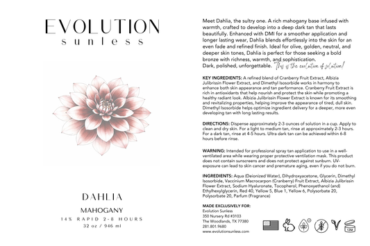 Dahlia Sunless Solution